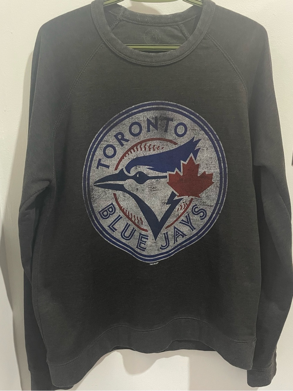 Vintage style Blue Jays Crewneck sweatshirt - Charcoal Grey XL
